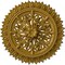 Ekena Millwork Lariah Ceiling Medallion (Fits Canopies up to 1 3/8"), 24 3/4"OD 1 3/8"ID x 3 1/4"P, Pharaohs Gold CM24LAPGS - alternate 1